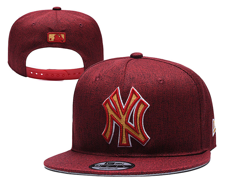MLB New York Yankees Stitched Snapback Hats 012